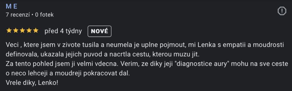 Čtení a diagnostika aury Lenka Soukupová